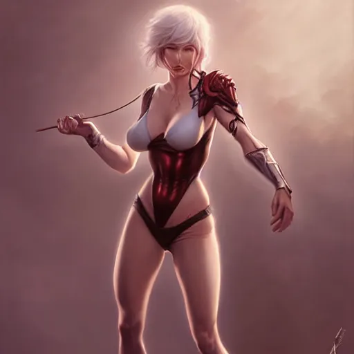 Image similar to skairipa , by artgerm, by krenz cushart, by peter kemp, by ross tran