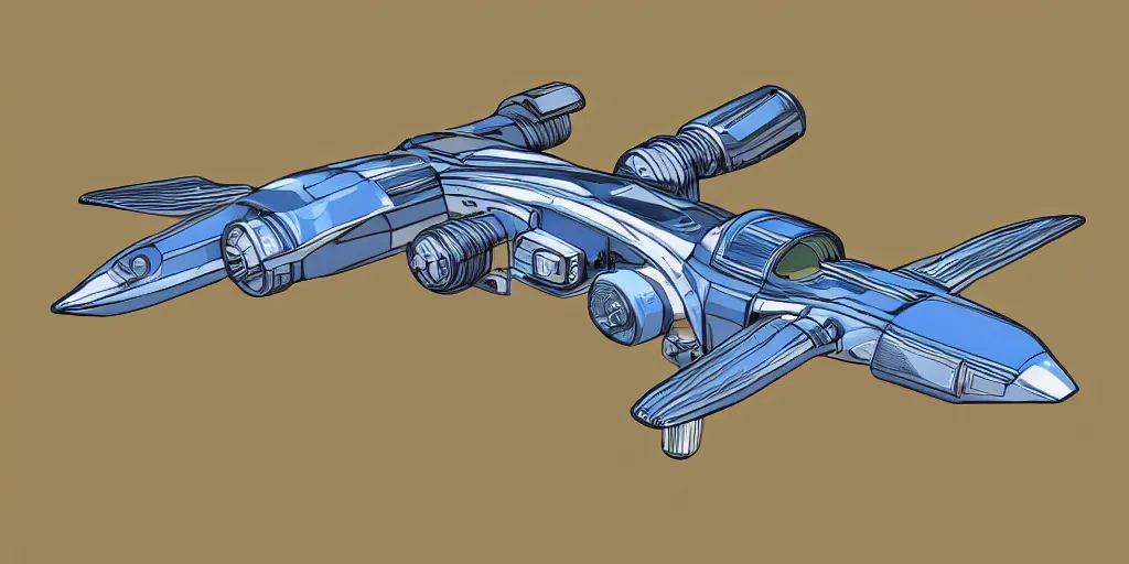 Image similar to highly detailed schematic, technical drawing, orthographic view, sci-fi hover racer, sci-fi pod racer