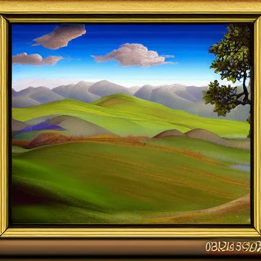 Prompt: windows xp background, medieval painting