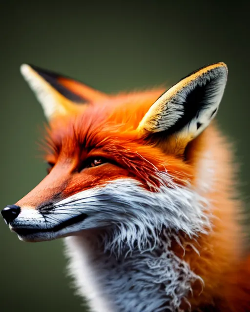 Prompt: close up photo of a fox animal wearing a white suit, white ten - gallon hat, and reflective aviator sunglasses, holding a cigar, highly detailed photograph, smooth, global illumination, 8 5 mm f / 1. 4