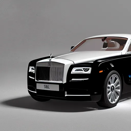 Image similar to 3 d octane render, super detailed, ray tracing, high quality, super realistic, futuristic rolls royce. front view