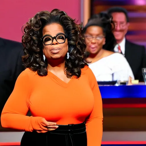 Prompt: Oprah exposed