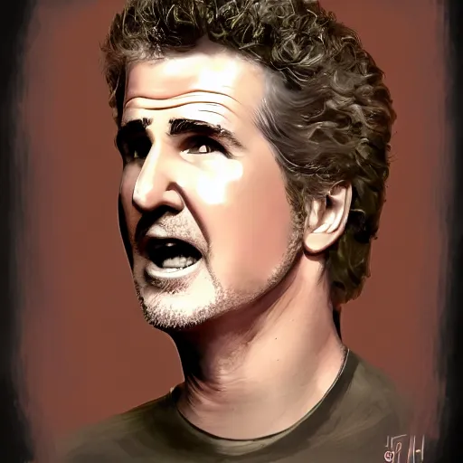 Prompt: will farrell sees a ghost, scared!, grainy, found footage, trending on artstation