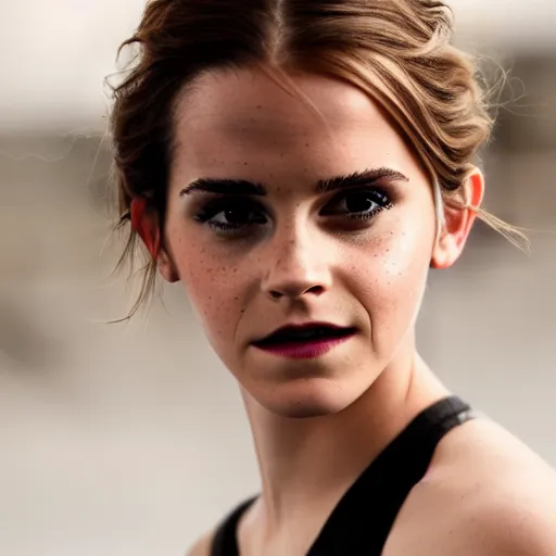 Image similar to Emma Watson doing Victoria Secret, XF IQ4, f/1.4, ISO 200, 1/160s, 8K, RAW, unedited, symmetrical balance, in-frame