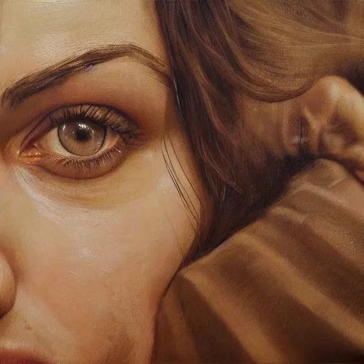 Image similar to mila kunis, high quality high detail painting by lucian freud, hd, photorealistic lighting