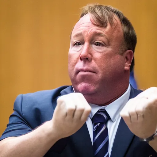 Image similar to Alex Jones desperately reaching for his out of reach phone in the courtroom, (EOS 5DS R, ISO100, f/8, 1/125, 84mm, RAW, sharpen, unblur)