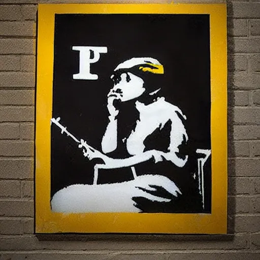 Image similar to banksy poster