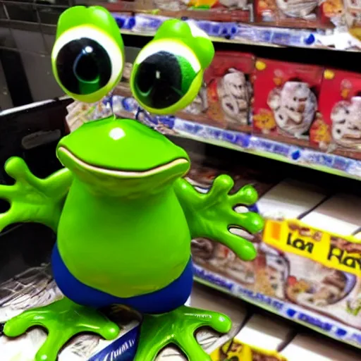 Image similar to humanoid frog in asda