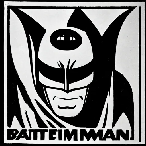 Prompt: a vintage classic batman logo from 1 9 2 9