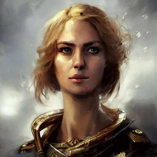 Prompt: portrait of a spanish heroine maria pita, colourised, face portrait, epic, tragic, military art, fantasy, dieselpunk, hd shot, digital portrait, beautiful, artstation, comic style, by artgerm, guy denning, jakub rozalski, magali villeneuve and charlie bowater