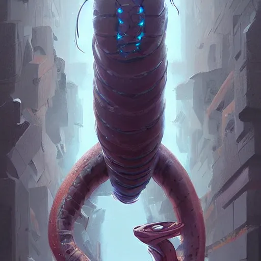 Image similar to 🤖Ekans ,Greg rutkowski, Trending artstation, cinematográfica, digital Art