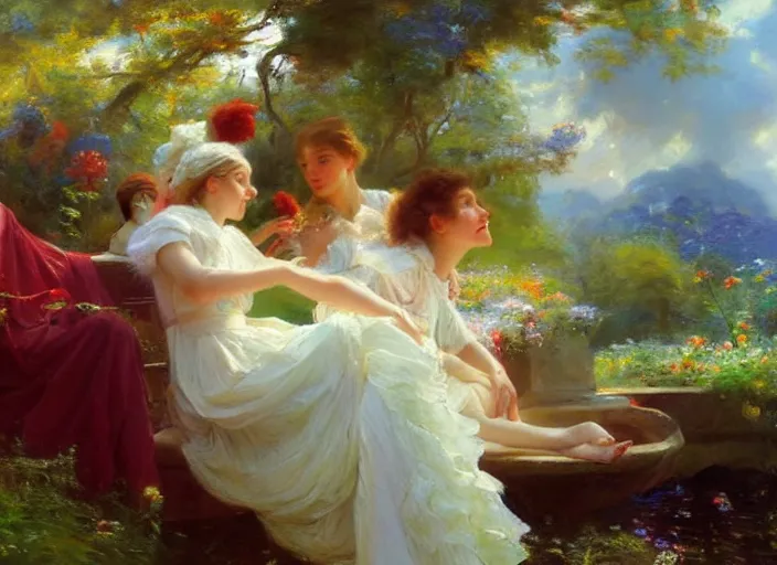 Image similar to time travel by vladimir volegov and alexander averin and pierre auguste cot and delphin enjolras and peder mørk mønsted