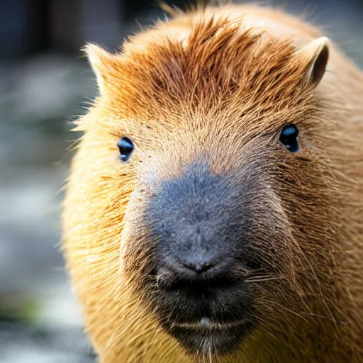 Prompt: Capybara coconut fusion