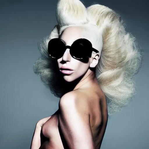 Image similar to lady gaga artpop act ii, album cover, inez and vinoodh artpop photoshoot 2 0 1 3, lady gaga with her venus hair