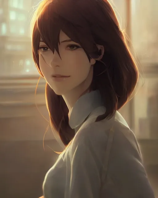 Image similar to a sophisticated woman, full shot, atmospheric lighting, detailed face, by makoto shinkai, stanley artgerm lau, wlop, rossdraws