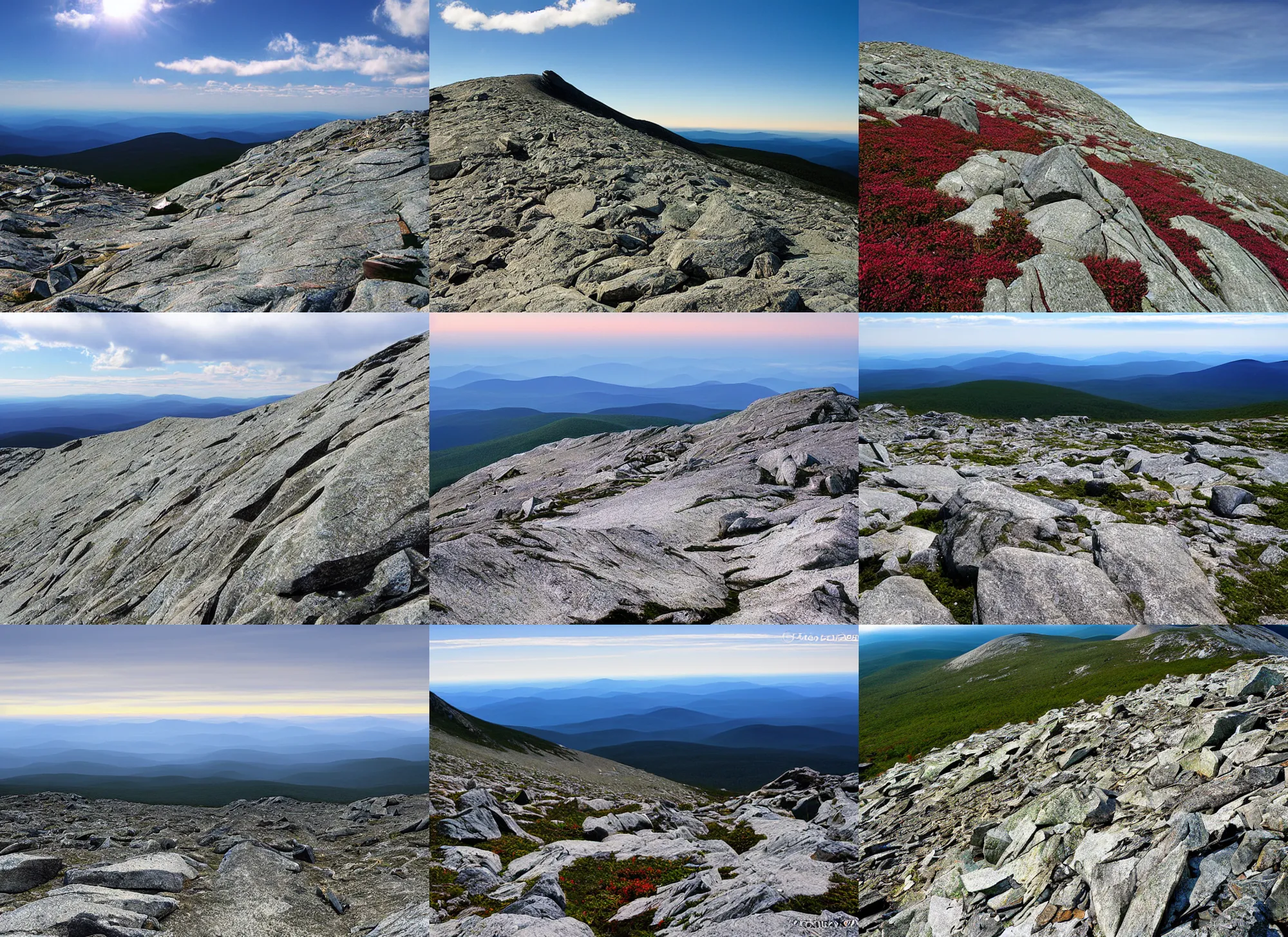 Prompt: franconia ridge, mount lafayette