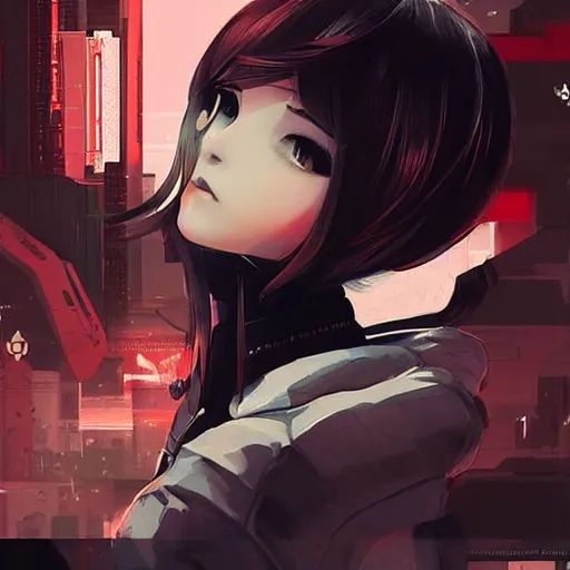 Prompt: luxury advertisement, white and red colors. highly detailed post-cyberpunk sci-fi close-up schoolirl in asian city in style of cytus and deemo, mysterious vibes, by Ilya Kuvshinov, by Greg Tocchini, nier:automata, set in half-life 2, beautiful with eerie vibes, very inspirational, very stylish, surrealistic, perfect digital art, mystical journey in strange world, bastion game