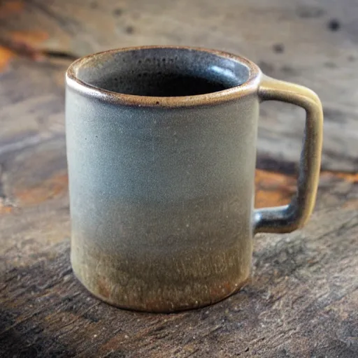 Prompt: soapstone tankard, vermont soapstone, hand carved mug