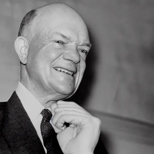 Image similar to Dwight Eisenhower drenched in sweat in a boxing match