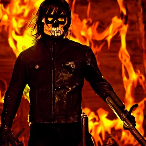 Image similar to Norman reedus as the ghost rider