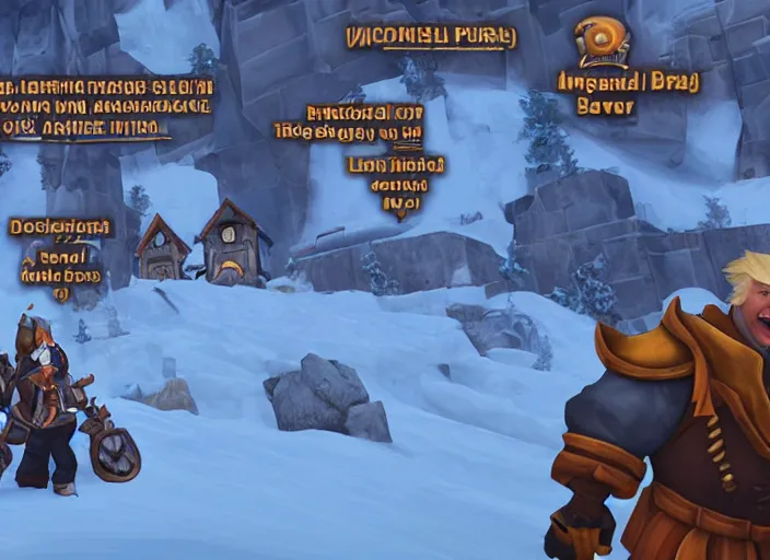 Prompt: donald trump in ironforge