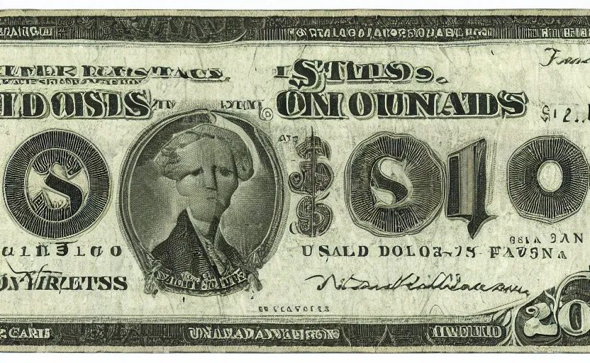 Image similar to rectangular photograph of three dollar u. s. currency note