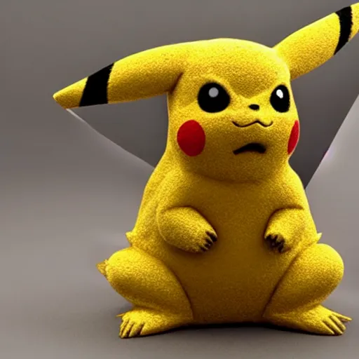 Image similar to Pikachu Sculpture made out of sandstone