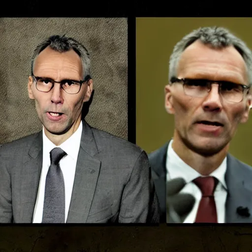 Prompt: Jens Stoltenberg as a character in skyrim