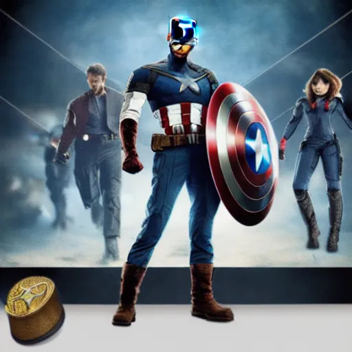 Prompt: captain america, battle scene, war in background, in style of solo leveling, anime, high definition