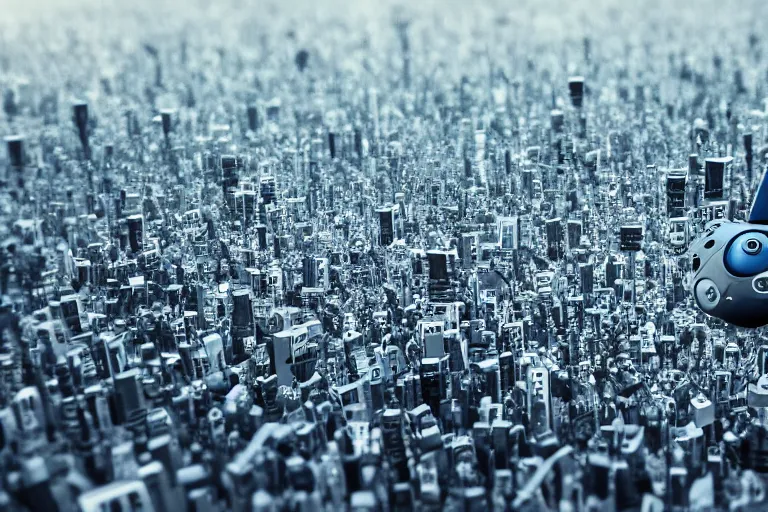 Image similar to photo of the world taking over by robots, winning awards, 4k, detailed, hd