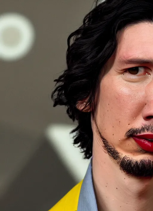 Image similar to adam driver as pikachu