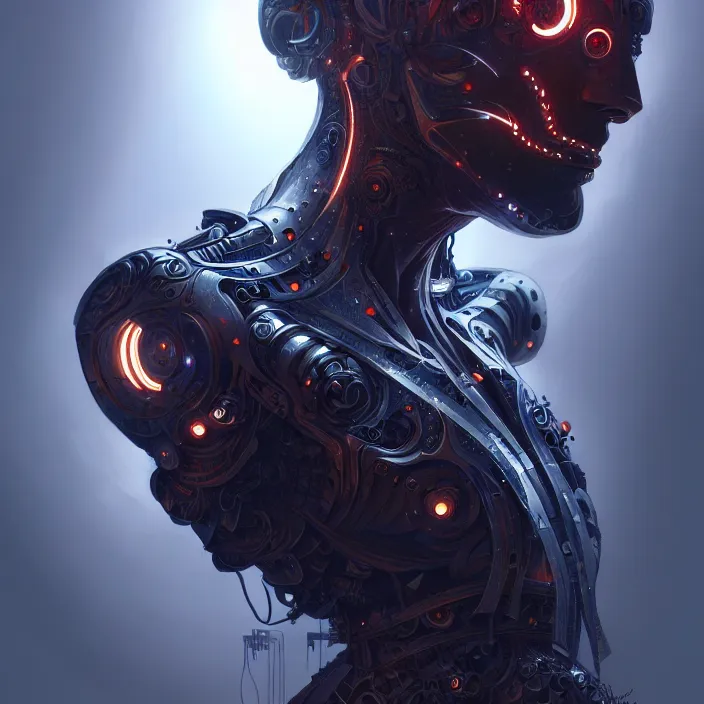 Image similar to organic cyborg, diffuse lighting, fantasy, intricate, highly detailed, lifelike, photorealistic, digital painting, artstation, illustration, concept art, smooth, sharp focus