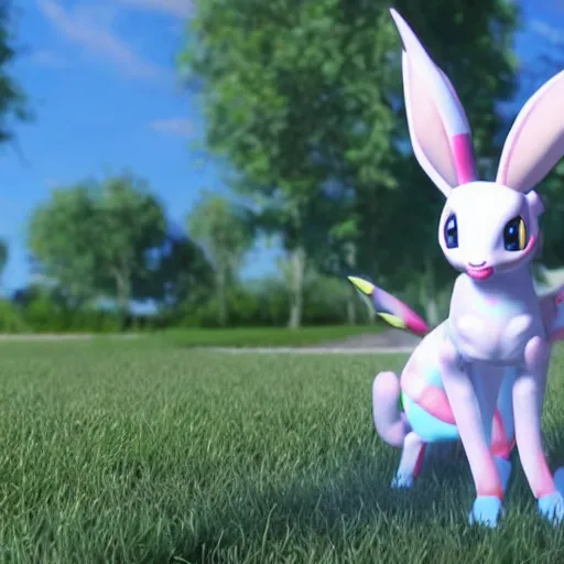 Prompt: Sylveon hyper-realistic, 4k, unity engine, HD, photo realistic