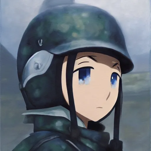 Prompt: Chiito, Girls' last tour, oil painting
