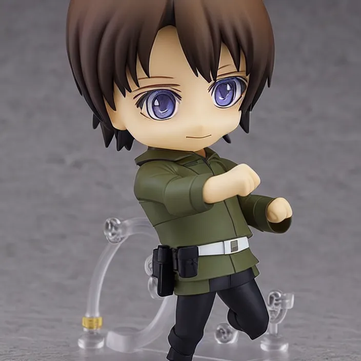 Prompt: vladimir zelenskiy, an anime nendoroid of vladimir zelenskiy, figurine, detailed product photo