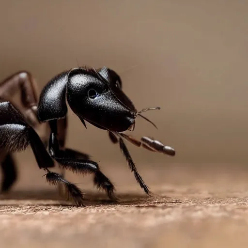 Image similar to photo of a hybrid between an ant and a puppy