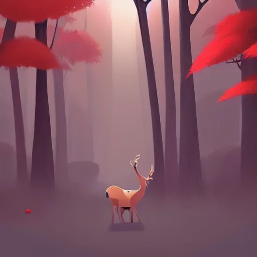 Prompt: goro fujita ilustration the largest deer father the forest by goro fujita, painting by goro fujita, sharp focus, highly detailed, artstation