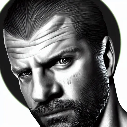 Image similar to Portrait of Triple H, wwe, digital art, realistic, detailed, artstation