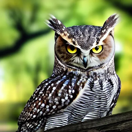 Image similar to a owl - cat - hybrid, animal photography