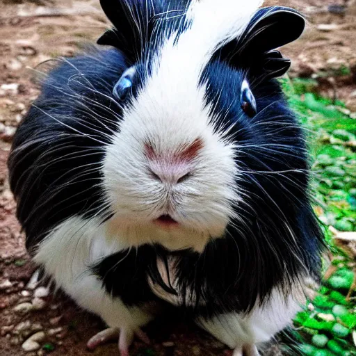 Prompt: punk Guinea pig rock star