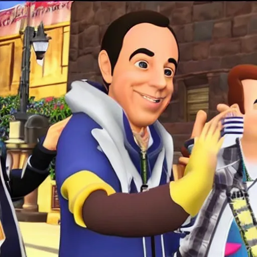 Image similar to jerry seinfeld in kingdom hearts