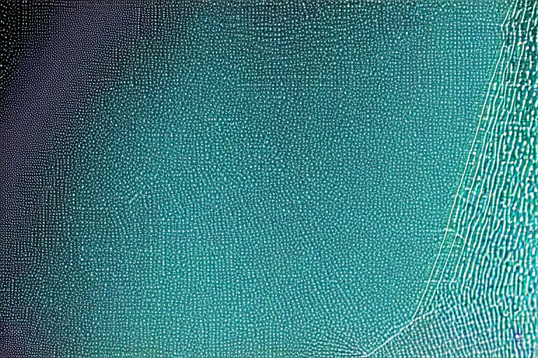 Image similar to closeup view of fjords made out of multiple overlays of simple clean scientific data visualized on top of each other, dots connected by straight lines, tall bar charts, plexus, thick squares and large arrows, waveforms on top of square charts, gaps and pauses, space molecules, radio signals, negative space