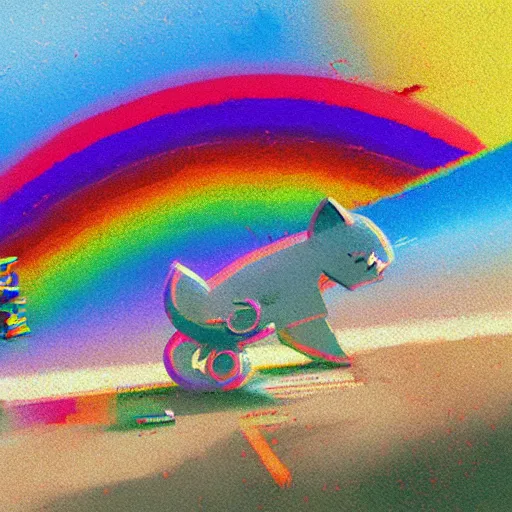 Prompt: Nyan cat, by greg rutkowski