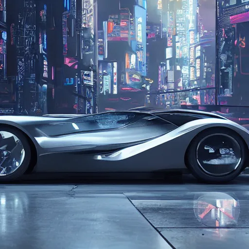 Image similar to car : motherboard forms in the style of zaha hadid architecture sci-fi futuristic setting ultra realistic photography, keyshot render, octane render, unreal engine 5 render , high oiled liquid glossy specularity reflections, ultra detailed, 4k, 8k, 16k in the style ofblade runner 2049 Cyberpunk 2077 ghost in the shell thor 2 marvel film : tilt shift: sharp focus