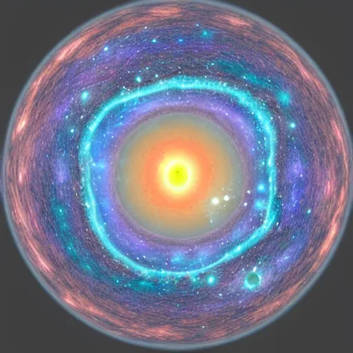 Image similar to 3 d model of the shape of the universe