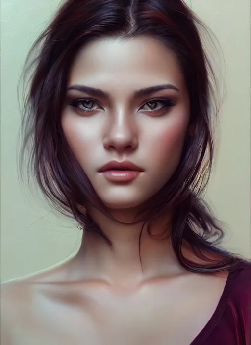 Image similar to photo of a gorgeous young woman in the style of stefan kostic, realistic, professionally retouched, half body shot, sharp focus, 8 k high definition, insanely detailed, intricate, elegant, art by stanley lau and artgerm