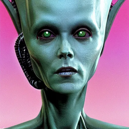 Prompt: queen alien from alien ( 1 9 7 9 film ), hyperdetailed, artstation, cgsociety, 8 k