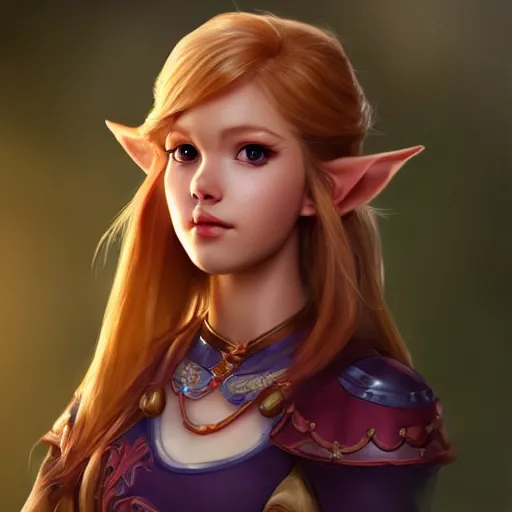 Image similar to a portrait of princess link, made by stanley artgerm lau, wlop, rossdraws, artstation, cgsociety, concept art, cgsociety, octane render, trending on artstation, artstationhd, artstationhq, unreal engine, 4 k, 8 k,