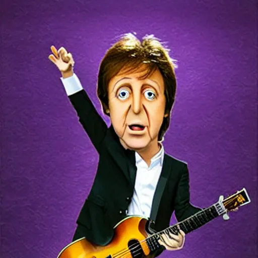 Prompt: paul mccartney as a muppet