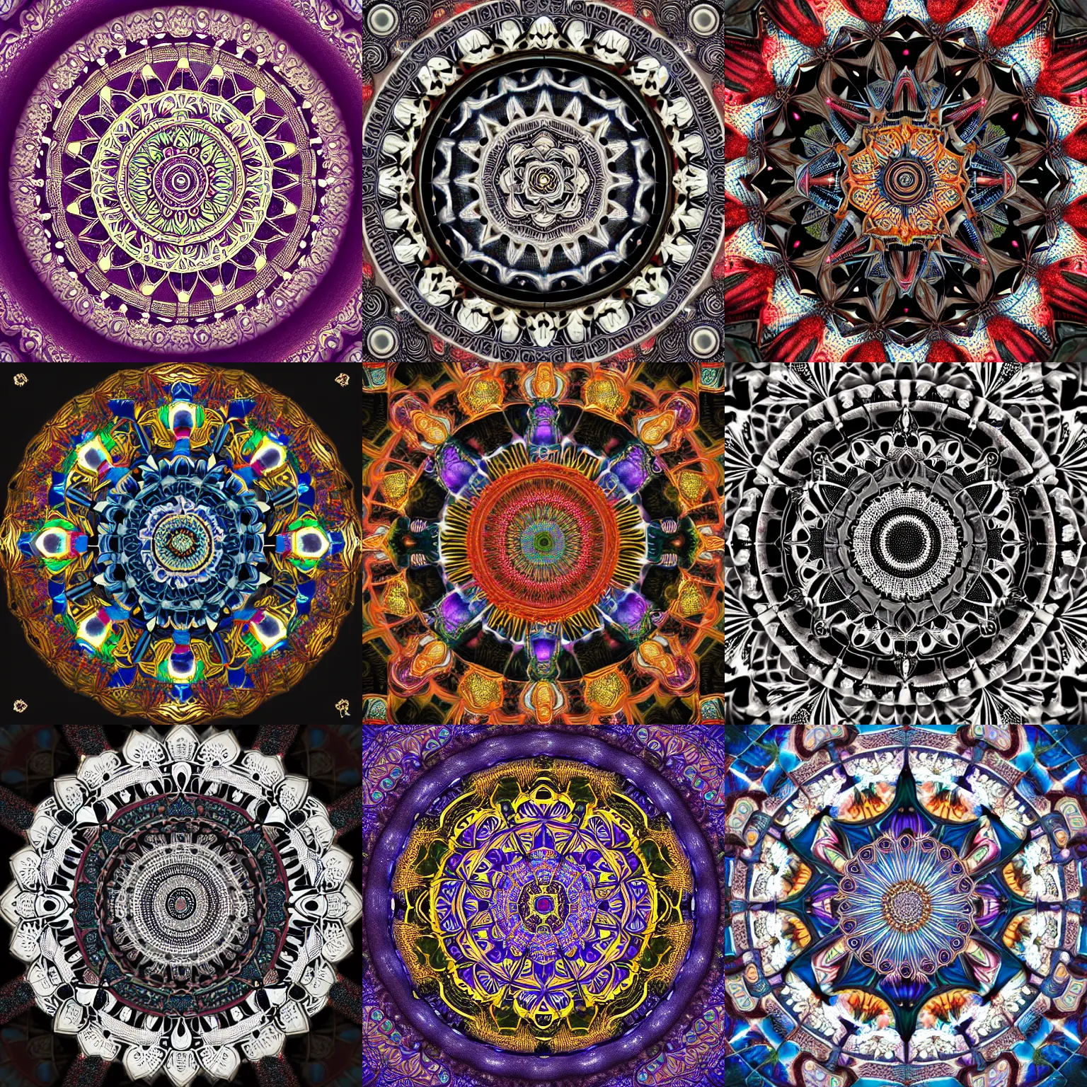 Prompt: Beautiful mandala by Charles Gilchrist, (((((((colorful mexican tiles))))))), desaturated, octane render, CGSociety, ambient occlusion, glow, intricate, ornate, sacred geometry, phi, artstation